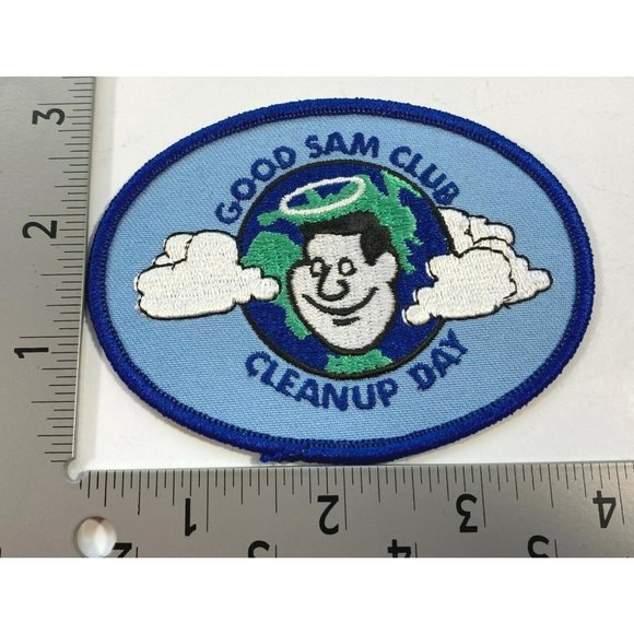 Good Sam RV Club Clean Up Day Patch Embroidered Vintage Souvenir 4" Across - Picture 3 of 7